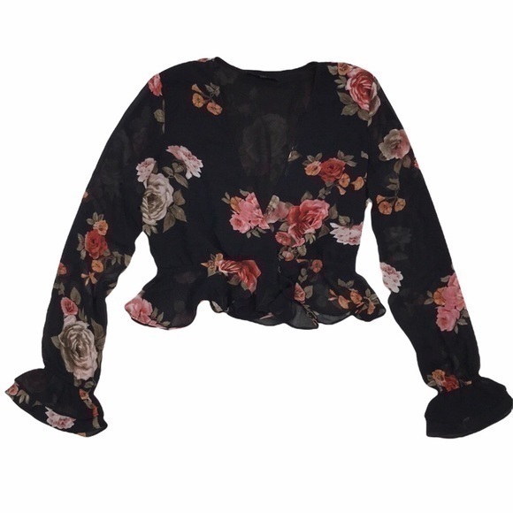 Olivaceous Tops - Olivaceous Floral Blouse